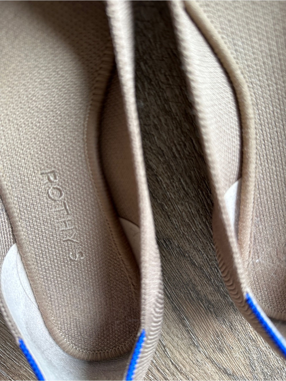Rothy’s The Point Knit Pointed Toe Flats - Tan / Neutral Ecru - Size 8.5 - Picture 6 of 6